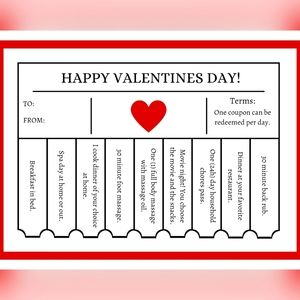 Valentine coupons